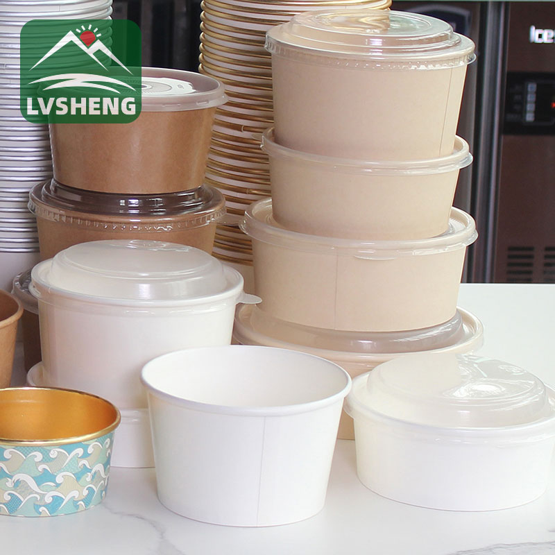 Komposteerbare bagasse -papierslaaibak