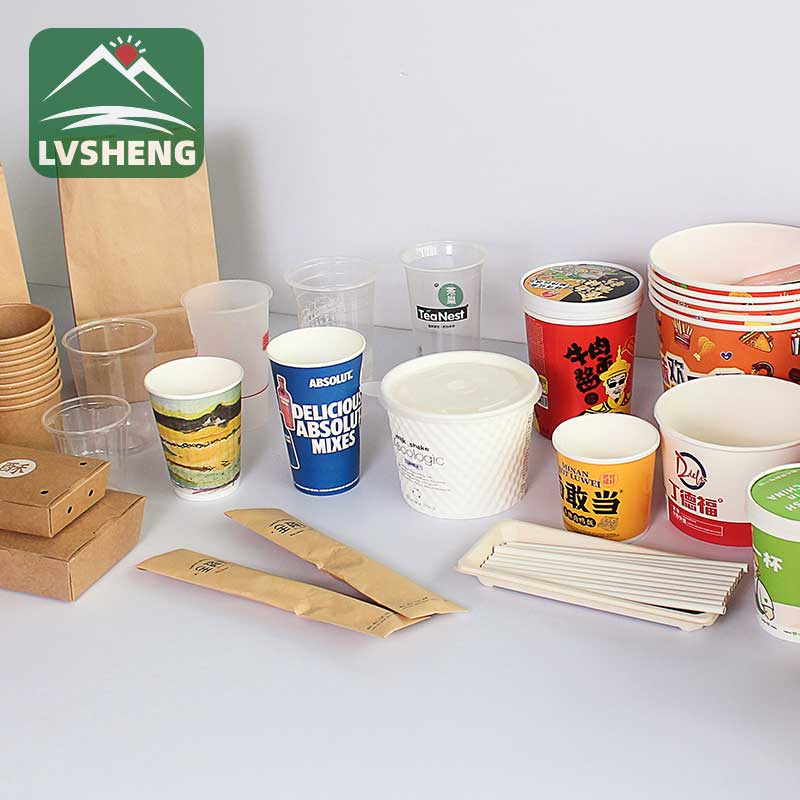 Papierbeker met deksel 5 oz