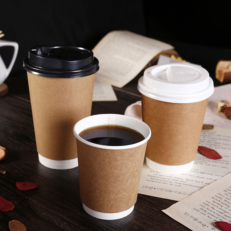 Papier Kraft -koppies vir warm en koeldrank